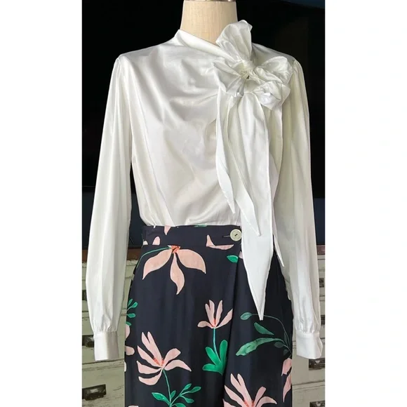 Anthropologie Maeve Poplin White Blouse M - Picture 11 of 14